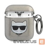Kitos prekės Karl Lagerfeld  Karl Lagerfeld KLA2UCHGK AirPods 1/2 cover black/black Glitter Choupette 