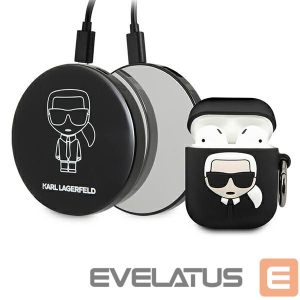 Kitos prekės Karl Lagerfeld  Karl Lagerfeld Ikonik Case for AirPods + Powerbank - Black 