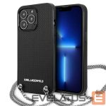 Kitos prekės Karl Lagerfeld  Karl Lagerfeld Monogram Plaque Case for iPhone 13 Pro / 13 6.1" - Blackx 