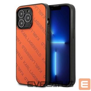 Kitos prekės Karl Lagerfeld  Karl Lagerfeld Perforated Allover Case for iPhone 13 Pro / 13 6.1" - Orange 