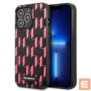 Kitos prekės Karl Lagerfeld  Karl Lagerfeld Monogram Plaque iPhone 13 Pro Max 6.7" Case - Pink 