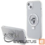 Kitos prekės Karl Lagerfeld  Karl Lagerfeld KLHMP15MHMRSKCH iPhone 15 Plus / 14 Plus 6.7" white/white hardcase Ring Stand Karl&Choupette MagSafe 