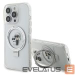 Kitos prekės Karl Lagerfeld  Karl Lagerfeld KLHMP15XHMRSKCH iPhone 15 Pro Max 6.7" white/white hardcase Ring Stand Karl&Choupette MagSafe 