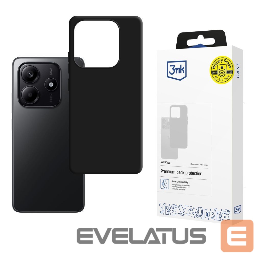 Kitos prekės 3MK 3mk Matt Case for Xiaomi Redmi Note 14 4G - matt black