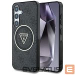 Kitos prekės Guess  Guess 4G Glitter Triangle Buttons MagSafe case for Samsung Galaxy S25 black 