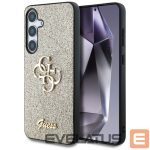 Kitos prekės Guess  Guess Fixed Glitter Big 4G Metal Logo case for Samsung Galaxy S25 Plus gold 