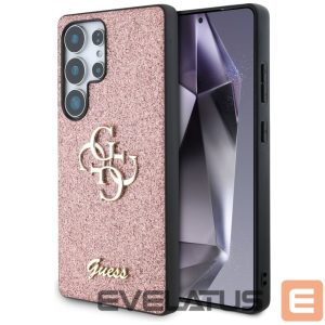 Kitos prekės Guess  Guess Fixed Glitter Big 4G Metal Logo Case for Samsung Galaxy S25 Ultra Pink 