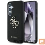 Kitos prekės Guess  Guess Grained Big 4G Logo Small Classic Logo case for Samsung Galaxy S25 black 