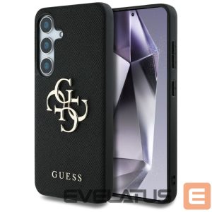 Kitos prekės Guess  Guess Grained Big 4G Logo Small Classic Logo case for Samsung Galaxy S25 black 