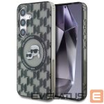 Kitos prekės Karl Lagerfeld  Case Karl Lagerfeld Button Karl&Choupette Heads On KL Pattern MagSafe Samsung Galaxy S25 black 