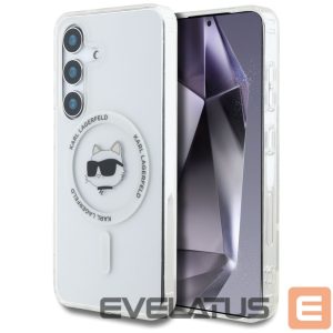 Kitos prekės Karl Lagerfeld  Case Karl Lagerfeld Button Choupette Head Printed Logo MagSafe Samsung Galaxy S25 white 