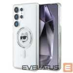 Kitos prekės Karl Lagerfeld  Case Karl Lagerfeld Button Choupette Head Printed Logo MagSafe Samsung Galaxy S25 Ultra white 