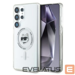 Kitos prekės Karl Lagerfeld  Case Karl Lagerfeld Button Choupette Head Printed Logo MagSafe Samsung Galaxy S25 Ultra white 