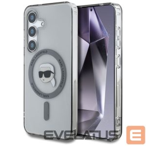 Kitos prekės Karl Lagerfeld  Case Karl Lagerfeld Button Karl Head Printed Logo MagSafe Samsung Galaxy S25 black 