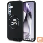 Kitos prekės Karl Lagerfeld  Karl Lagerfeld Silicone Double Heads And Circle MagSafe Samsung Galaxy S25 Plus case black 