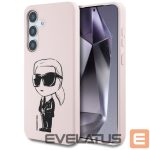 Kitos prekės Karl Lagerfeld  Case Karl Lagerfeld Silicone Graffiti Ikonik Printed Logo MagSafe Samsung Galaxy S25 pink 