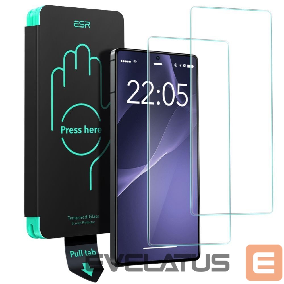 Kitos prekės ESR ESR Tempered Glass 2-pack for Samsung Galaxy S25 Ultra - transparent