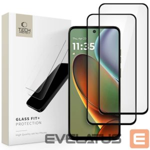 Kitos prekės Tech-Protect  Tech-Protect Glass Fit+ 2-Pack Tempered Glass for Motorola Moto G15 / G15 Power / G05 / E15 - Black 