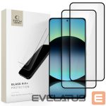 Kitos prekės Tech-Protect  Tech-Protect Glass Fit +2-Pack Tempered Glass for Xiaomi Redmi Note 14 4G / 5G - Black 