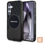 Kitos prekės Mercedes-Benz  AMG Transparent Rhombs MagSafe Case for Samsung Galaxy S25 - Black 