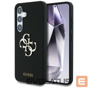 Kitos prekės Guess  Guess Silicone Big 4G Logo Bottom Script case for Samsung Galaxy S25 - black 