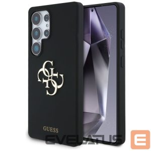 Kitos prekės Guess  Guess Silicone Big 4G Logo Bottom Script case for Samsung Galaxy S25 Ultra - black 