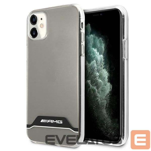 Kitos prekės Mercedes-Benz AMG Electroplate Black&White Case for iPhone 11 / XR 6.1" - Transparent