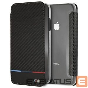 Kitos prekės BMW  BMW Carbon Tricolor Stripe iPhone XS Max Case - Black 