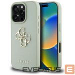 Kitos prekės Guess  Guess Grained Big 4G Logo Small Classic Logo case for iPhone 16 Pro Max - green 