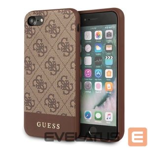 Kitos prekės Guess  Guess 4G Stripe Collection case for iPhone 7 / 8 / SE 2020 / SE 2022 - brown 
