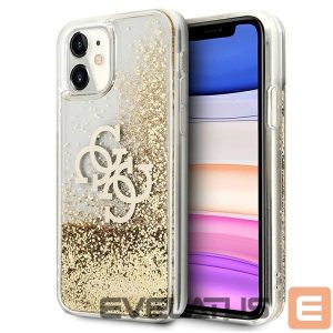 Kitos prekės Guess  Guess 4G Big Liquid Glitter case for iPhone 11 6.1" / Xr - gold 