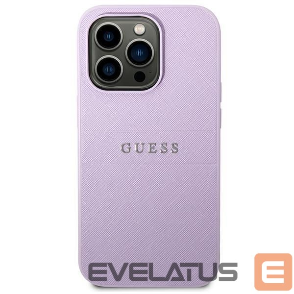 Kitos prekės Guess Guess Saffiano Strap Case for iPhone 14 Pro Max 6.7" - Purple