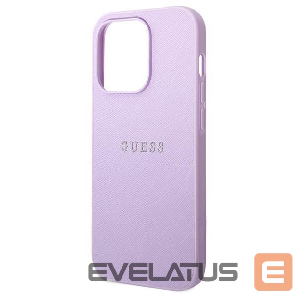 Kitos prekės Guess Guess Saffiano Strap Case for iPhone 14 Pro Max 6.7" - Purple