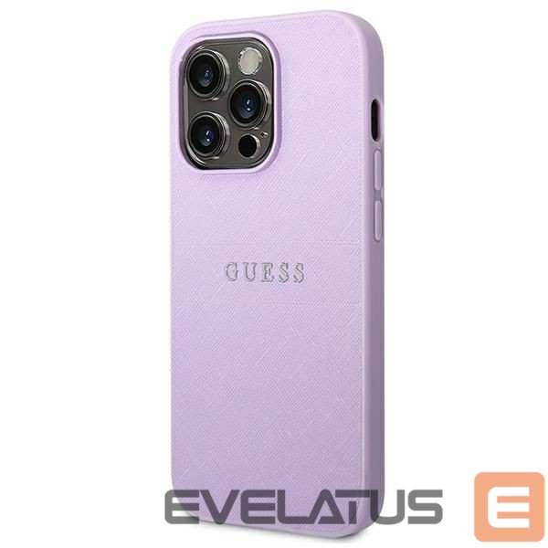 Kitos prekės Guess Guess Saffiano Strap Case for iPhone 14 Pro Max 6.7" - Purple