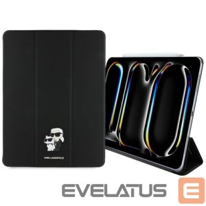 Kitos prekės Karl Lagerfeld  Karl Lagerfeld Saffiano Magnetic Karl & Choupette iPad Pro 13" 2024 Book Cover Case - Black 