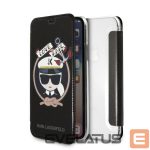 Kitos prekės Karl Lagerfeld  Karl Lagerfeld Signature Glitter iPhone X/Xs Case - Black 