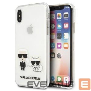 Kitos prekės Karl Lagerfeld  Karl Lagerfeld Karl & Choupette iPhone Xs Max Case - Transparent 