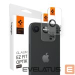 Kitos prekės Spigen  Spigen Optik Pro GLAS.TR "Ez Fit" Camera Cover 2-pack for iPhone 16e / 17e - Black 
