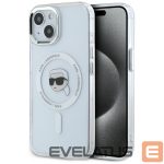 Kitos prekės Karl Lagerfeld  Karl Lagerfeld IML Metal Karl Head MagSafe Case for iPhone 15 White 