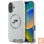 Kitos prekės Karl Lagerfeld  Karl Lagerfeld Silicone Double Heads And Circle MagSafe case for iPhone 16 beige 