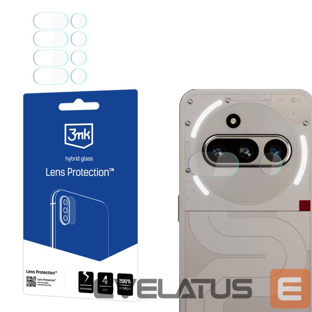 Kitos prekės 3MK 3mk Lens Protection Camera Glass for Nothing Phone (3a)
