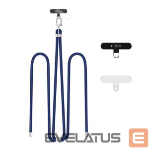 Kitos prekės Tech-Protect  Tech-Protect C7S Rope Crossbody Leash - Navy Blue 