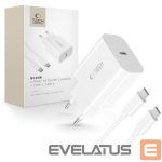 Kitos prekės Tech-Protect  Tech-Protect NC20W PD20W USB-C wall charger with USB-C cable - white 