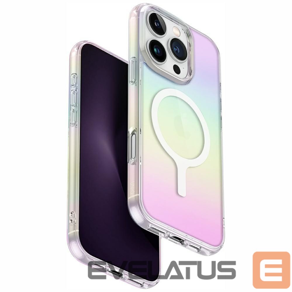 Kitos prekės UNIQ Uniq Iridescia Magclick Charging Case for iPhone 16 Pro Max - Multicolor