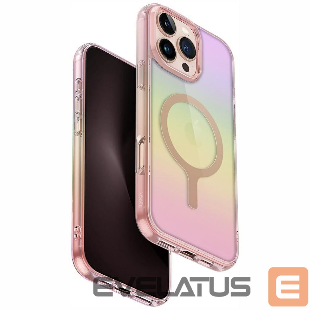 Kitos prekės UNIQ Uniq Iridescia Magclick Charging Case for iPhone 16 Pro Max - Pink