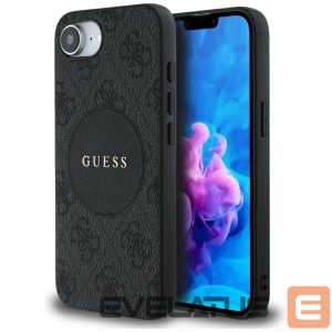 Kitos prekės Guess  Guess 4G Circle Classic Logo MagSafe case for iPhone 16e - black 