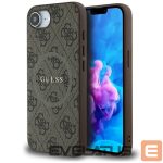 Kitos prekės Guess  Guess 4G Ring Classic Logo MagSafe iPhone 16e Case - Brown 