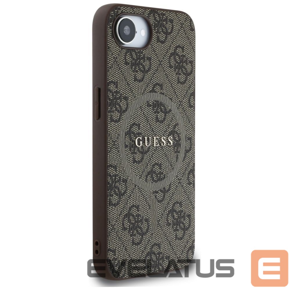 Kitos prekės Guess Guess 4G Ring Classic Logo MagSafe iPhone 16e Case - Brown