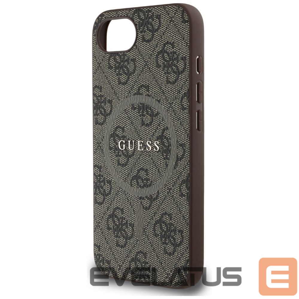 Kitos prekės Guess Guess 4G Ring Classic Logo MagSafe iPhone 16e Case - Brown