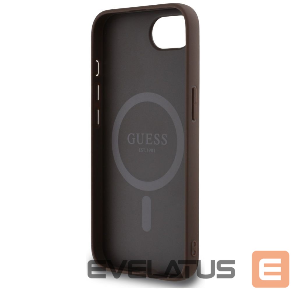 Kitos prekės Guess Guess 4G Ring Classic Logo MagSafe iPhone 16e Case - Brown